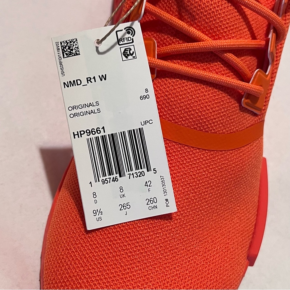 Adidas NMD_R1 W Sneakers Orange Sizes 9 and 9.5 - Picture 10 of 15